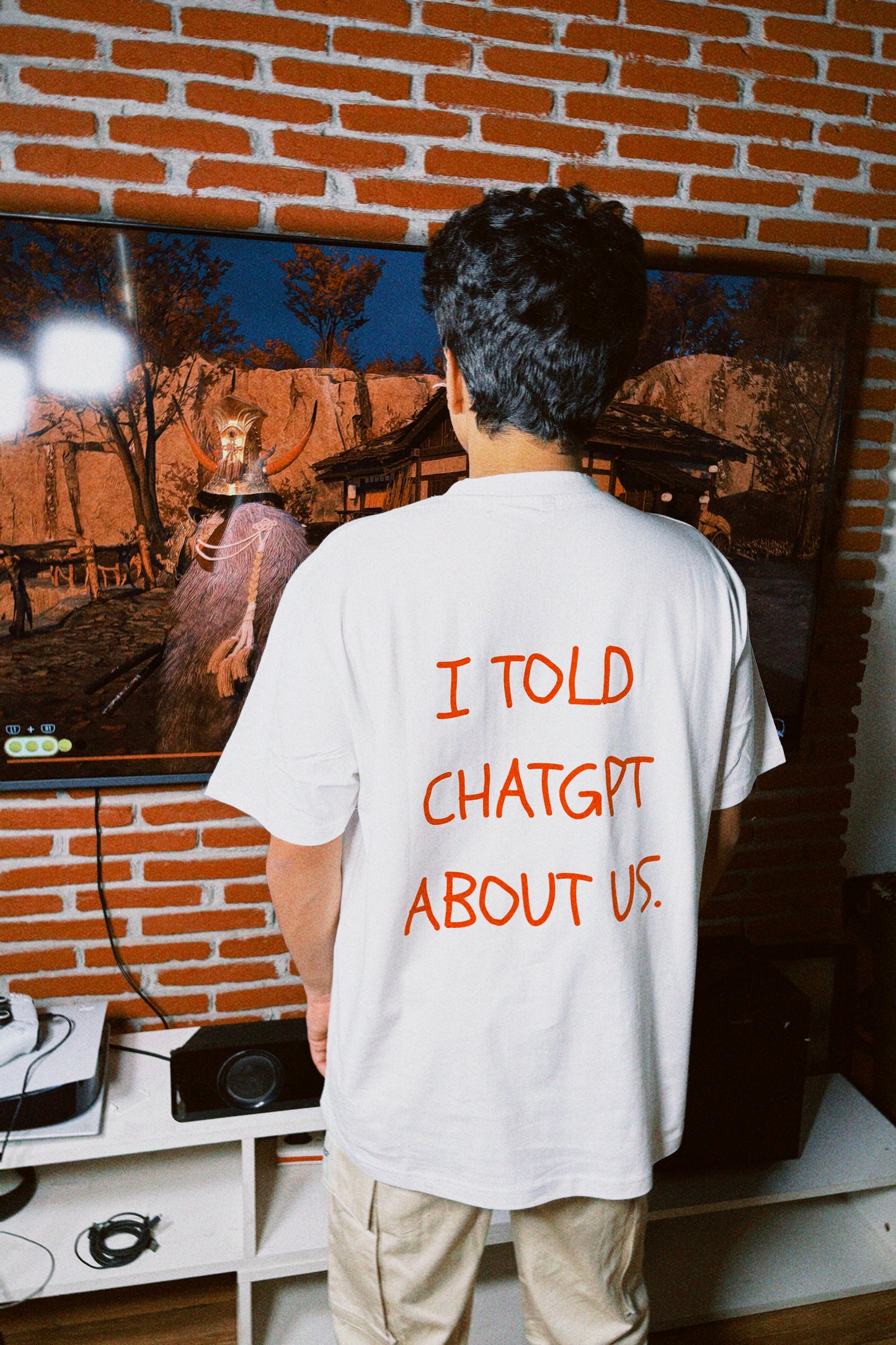 I Told ChatGPT About Us Oversized T-shirt