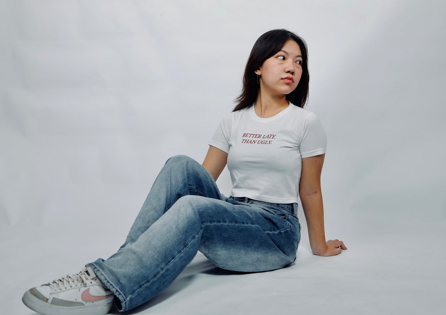 Better Late Than Ugly Baby Tee