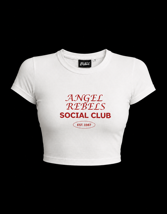Angel Rebels Social Club Baby Tee