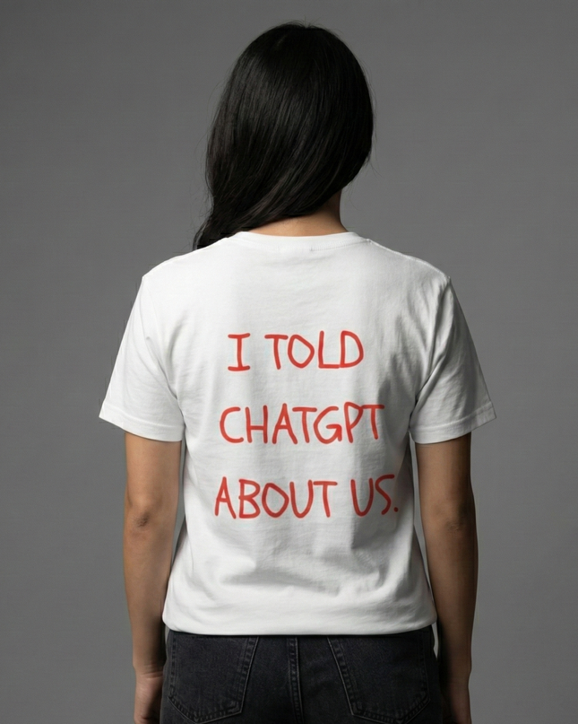 I Told ChatGPT About Us Oversized T-shirt