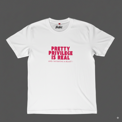 Pretty Privilege is Real Oversized T-Shirt