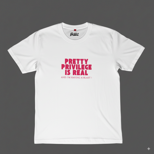 Pretty Privilege is Real Oversized T-Shirt