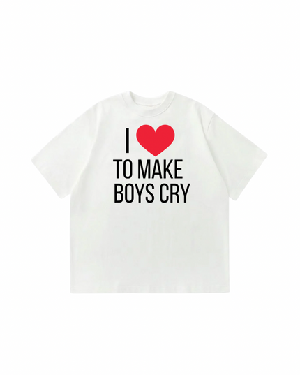 I Love To Make Boys Cry Oversized T-shirt