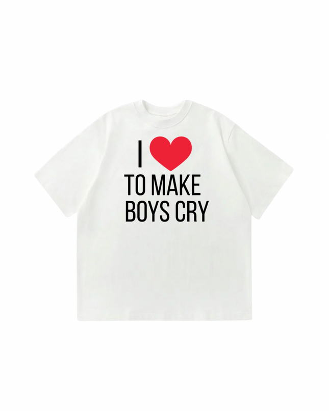 I Love To Make Boys Cry Oversized T-shirt