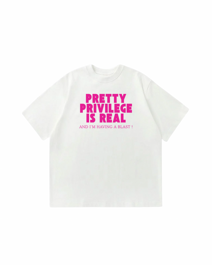Pretty Privilege is Real Oversized T-Shirt