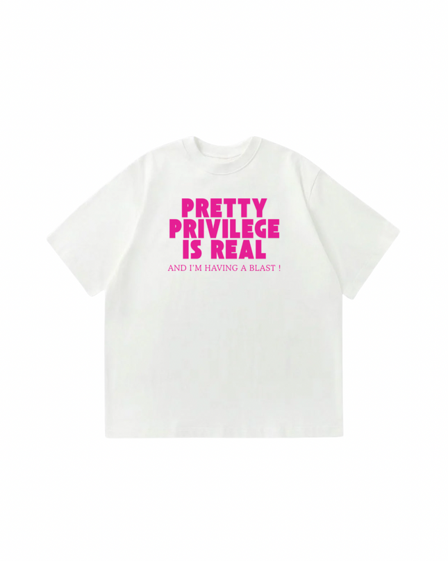 Pretty Privilege is Real Oversized T-Shirt