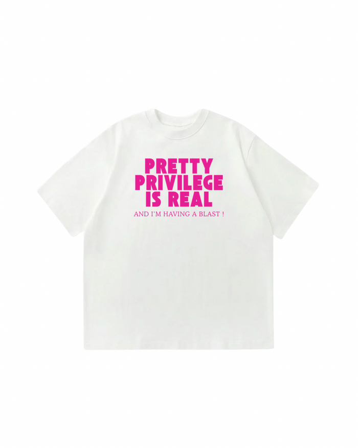 Pretty Privilege is Real Oversized T-Shirt