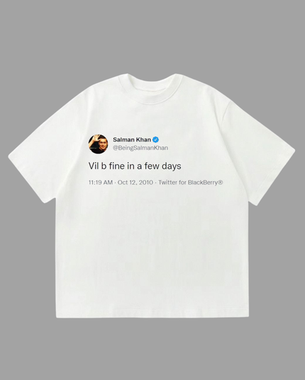 Salman Tweet Unisex Oversized T-Shirt