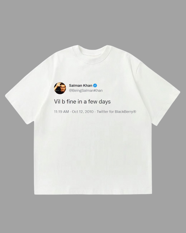 Salman Tweet Unisex Oversized T-Shirt