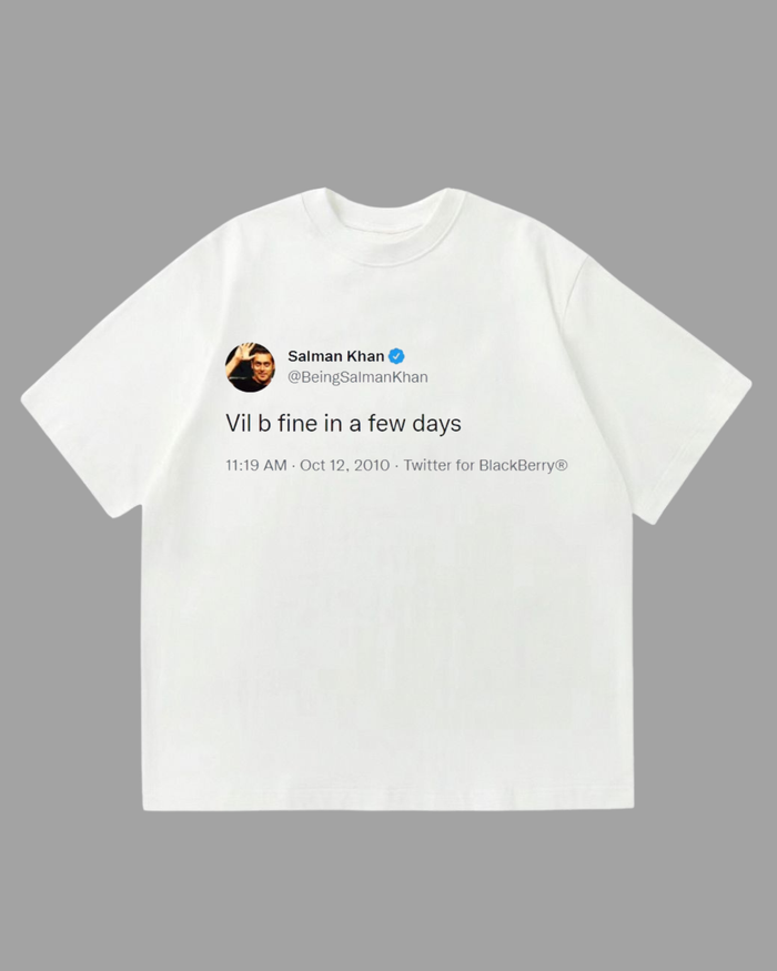 Salman Tweet Unisex Oversized T-Shirt