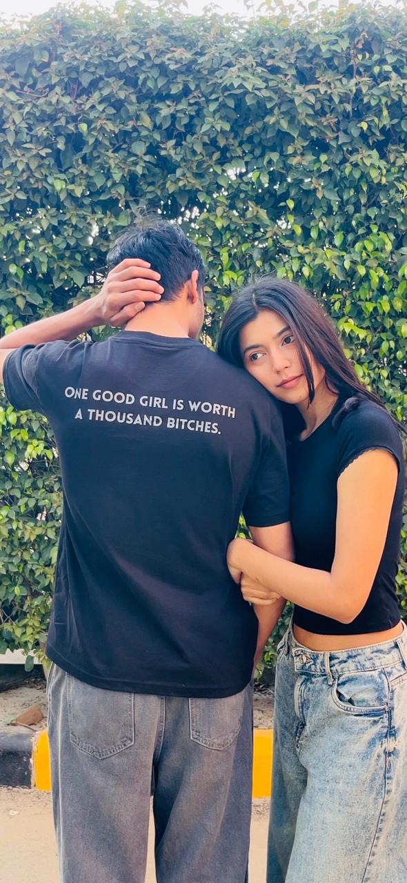 One Good Girl Is Worth A Thousand Bitches OverSized Unisex T-Shirt