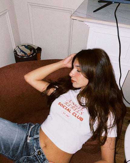 Angel Rebels Social Club Baby Tee